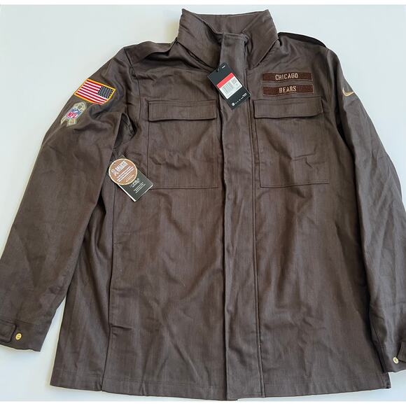 Nike Chicago Bears Salute to Service OnField Jacket Men's AT7697 237 Size L  NWT - Picture 11 of 11